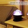 SOAIY Sleep Soother Aurora Projection LED Night Light Lamp with 8 Lighting Mode & Speaker, Relaxing Light Show for Baby Kids and Adults, Mood Light for Baby Nursery Bedroom Living Room (Black)