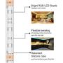 MINGER RGB LED Strip Lights with Remote Controller, 16.4ft Waterproof 5050 LED Dimmable Full Light Strip Kit with DIY Mode for Bedroom, Room, Home, Kitchen, Decoration