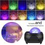 Star Night Light Projector.Vercarnon Remote Control Ocean Wave LED Star Light Galaxy Projector with Bluetooth Music Speaker for Kids Bedroom Decoration Party Home Holidays Ambiance