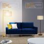 Gold Floor Lamp for Living Room, Modern 5 Tall Stand Up Light, Montage Overhangs Reading Lamps, Classic LED Nursery Standing Lighting for Bedroom Study Room with LED Bulb - Gold, Antique Brass