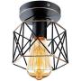 Folong Semi Flush Mount Ceiling Light | Farmhouse Ceiling Light Fixture for Home | Hallway Light Fixtures Ceiling (1 Pack)