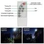 ENGREPO Solar Lights Outdoor, Security Wireless Waterproof Solar Lantern Light Auto On/Off Dusk to Dawn with Remote Control for Yard, Garden, Corridor, Warehouse, Garage