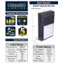 CORAMDEO Commercial & Residential Outdoor Wall Pack Light, Dusk-to-Dawn Photocell, Wet Location, Built in LED Gives 100W of Light from 12W of Power, Black Cast Aluminum with White PC Lens 2 Pack