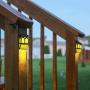 Solar Wall Lights Outdoor - Wireless Led Waterproof Security Lighting for Fence, Deck, Landscape, Patio, Front Door, Wall, Stair, Yard and Driveway Path - Warm / Color Changing - 8 Pack
