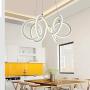 Modern LED Kitchen Island Chandelier Dining Room Chandelier Acrylic Ceiling Light Arc Pendant Light Energy-Saving Close to Ceiling Light 130W