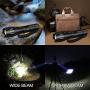 LETMY LED Tactical Flashlight S3000 [4 PACK] - High Lumens, Zoomable, 5 Modes, Waterproof Handheld LED Flashlight - Best Camping, Outdoor, Emergency, Everyday Flashlights