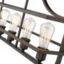 Zeyu 6-Light Kitchen Island Lighting, Dining Room Pendant Light Fixture in Oil Rubbed Bronze Finish, 9808-6LP ORB