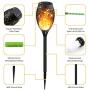 【Upgraded 12Pack Torches】Solar Lights Outdoor, 12LED Solar Torch Lights with Dancing Flickering Flames, Waterproof Landscape Decoration Flame Lights for Garden Pathway Yard-Auto On/Off Dusk to Dawn