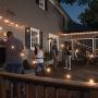 Mr Beams 5W G40 Globe Bulb Incandescent Weatherproof Indoor/Outdoor String Lights, 50 feet, Black