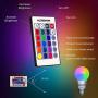 Kobra LED Color Changing Light Bulb with Remote Control - 16 Different Color Choices Smooth, Fade, Flash or Strobe Mode - Smart Remote Lightbulb - RGB & Multi Colored - Makes a Perfect Gift