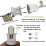 SUNSGNE 8.5Ft Christmas Lantern String Lights:10 Mini Oriental Style White Lanterns Plug in Home & Garden Decorative Lights for Indoor/Outdoor Patio Party Wedding Bedroom Bistro Bar
