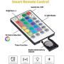 USB Led Fairy Lights Plug in 33 Feet 100 Led Waterproof Various Colors Changing Silver Wire Twinkle Lights with 4 Modes Remote Control String Lights for Wedding Christmas Bedroom 16 Colors