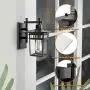 Dusk to Dawn Sensor Outdoor Light Fixture, Outdoor Light Sensor Wall Lantern Anti-Rust Waterproof, Matte Black Exterior Sconce Lamp Wall Mount with Clear Glass for Entryway Porch Doorway, E26 Base Dusk to Dawn Sensor Outdoor Light Fixture, Outdoor Light Sensor Wall Lantern Anti-Rust Waterproof, Matte Black Exterior Sconce Lamp Wall Mount with Clear Glass for Entryway Porch Doorway, E26 Base