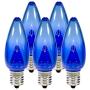 Holiday Lighting Outlet Smooth C9 Christmas Lights | Blue LED Light Bulbs Holiday Decoration | Warm Christmas Decor for Indoor & Outdoor Use | 3 SMD LEDs in Each Light Bulb | Set of 25