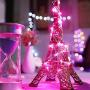 Cotcool Pink Fairy Lights 78ft 240LED USB Powered Pink LED String Lights with ON/Off Switch for Wedding Bedroom Halloween Christmas Easter Party Table Decor(Pink)