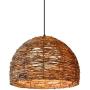 Rattan Pendant Lighting for Kitchen Island, XINDAR Ceiling Lighting Fixtures Hanging Lamp, Creative Rattan Chandelier Inner Orb White Shade for Bar Cafe Living Room