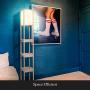 Brightech Maxwell Drawer Edition - Shelf & LED Floor Lamp Combination - Narrow Nightstand with Light Attached - Tower End or Side Table for Office & Bedroom - Rustic Wood Brightech Maxwell Drawer Edition - Shelf & LED Floor Lamp Combination - Narrow Nightstand with Light Attached - Tower End or Side Table for Office & Bedroom - Rustic Wood