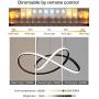 Ziplighting LED Modern Pendant Light with Remote Dimmable Pendant Lighting Stepless Dimming Chandelier Contemporary Adjustable Ceiling Fixture Light for Dining Living Room Kitchen Island