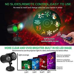 OHMU LED Christmas Projector Lights, Remote Control 2-in-1 Moving Patterns (2-in-1 Moving Patterns)