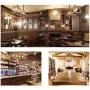 LEDMO 60W Kitchen Island Lighting Farmhouse Chandelier, Wooden Metal Industrial Dining Room Chandelier, Five dimmable E26 Bulbs