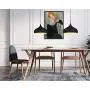 Comtemporary Pendant Light 60W Black Lampshade Industrial Metal Pendant Light Shade Ceiling Hanging Light Fixtures Light Guard 1 Light for Dining Room,Kitchen