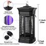 LINKPAL Electric Bug Zapper/Pest Repeller Control Indoor Outdoor 3800 Volt UV Lamp Flying Fly Insect Killer Mosquitoes Flies Repellent Traps Eliminator Catcher Lure Zap (15W Bug Killer)