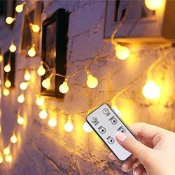 Globe String Lights for Bedroom, Super Cute Fairy Led Hanging Lights , Wall Decorative Indoor, Living Room, Outdoor Patio