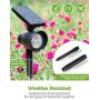 InnoGear Solar Lights, 2-in-1 Waterproof 3 LED Solar Spotlights Adjustable Wall Light Landscape Lighting Security Light Outdoor Auto On/Off for Patio Deck Yard Garden Driveway, Pack of 2