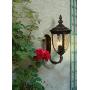 Bellagio Outdoor Wall Light Fixture Bronze 21'' Hammered Glass Sconce for House Deck Patio - John Timberland
