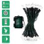 Koxly 18ft Battery Operated String Lights,Outdoor String Lights Christmas Lights 50 Led String Lights with Remote Timer Waterproof for Indoor Outdoor Garden Party Christmas Decoration, Cool White