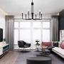 NILOAH 6-Light Chandelier Light Fixture - Black Metal Lighting Fixtures Ceiling Chandelier, Modern Home Industrial Style Pendant Light Fixture, for Dining Room Living Room