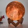 HYODREAM 3D Moon Lamp Kids Night Light Galaxy Lamp 16 Colors LED Light with Rechargeable Battery Touch & Remote Control as Birthday Gift for Boys/Girls/Baby