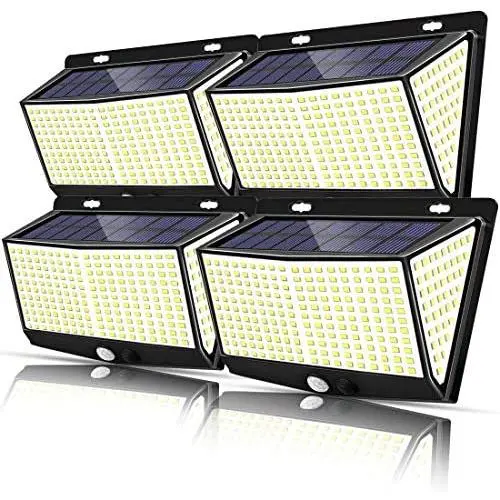 YZAA Solar Lights Outdoor 288 LED Motion Sensor Security Lights IP65 Waterproof with 270°/3 Working Modes Solar Powered Lights for Garden Patio Yard YZAA Solar Lights Outdoor 288 LED Motion Sensor Security Lights IP65 Waterproof with 270°/3 Working Modes Solar Powered Lights for Garden Patio Yard