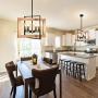 bgLight Rustic 4-Light Dining Room Hanging Light, Farmhouse Metal Ceiling Pendent Light for Kitchen Island, Dining Table, Living Room