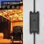 Outdoor Dimmer, Smart Wifi Plug-in Light Dimmer Switch for LED String Light, Wireless Remote Control Dimming-350W, Outdoor Plug Works with Alexa Google Home, IP44 Waterproof/Timer by Smartphone