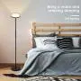 Albrillo Floor lamp - Dimmable LED Floor lamp with RGB and 3 Color Change Modes, Remote Control, 3000K-5000K, 20W/2000lm Super Bright LED Torchiere, Modern Standing Lamps for Bedroom, Office, Black Albrillo Floor lamp - Dimmable LED Floor lamp with RGB and 3 Color Change Modes, Remote Control, 3000K-5000K, 20W/2000lm Super Bright LED Torchiere, Modern Standing Lamps for Bedroom, Office, Black