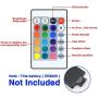 Yetaida 16.4ft USB LED Strip Light with Remote, Color Changing LED Strip Lights, for Bedroom, Home, Kitchen, DIY Decoration (Not Include Battery)