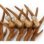 Resin Antler Chandelier 4/6-Light Deer Horn Pendant Lamp Indoor Decorative Lighting Fixtures for Dining Room, Living Room, Bar, Cafe (6 Lights)