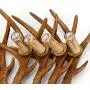 Resin Antler Chandelier 4/6-Light Deer Horn Pendant Lamp Indoor Decorative Lighting Fixtures for Dining Room, Living Room, Bar, Cafe (6 Lights)