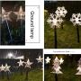 Christmas Stake Lights, Outdoor Garden Lights, Energy Saving Waterproof Lights Christmas Decorations for Patio, Walkway, Yard, Lawn (Snowflake, 5 PCS)