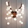 Gladworts LED Decorative String Lights Globe for Bedroom Decor, Battery Operated Soft White Hanging String Lights for Home Living Room, 10ft