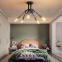 NEWSEE Flush Mount Ceiling Light Fixture Sputnik Chandelier Industrial Bedroom Lighting Fixtures Modern Style for Kitchen Dining Room Living Room Kitchen Hallway Cafe Bar (5 Light)
