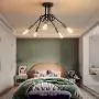 NEWSEE Flush Mount Ceiling Light Fixture Sputnik Chandelier Industrial Bedroom Lighting Fixtures Modern Style for Kitchen Dining Room Living Room Kitchen Hallway Cafe Bar (5 Light)