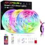 75FT Led Strip Lights, ATOPSUN Music Sync Color Changing 5050 RGB LED Light Strips Kit for Home Bedroom Kitchen TV Party (APP+Remote+Mic+3-Button Switch)
