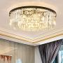 KALRI Modern Chandelier Crystal Light Fixture Pendant Flush Mount Ceiling Lamp for Living Room, Bedroom, Dining Room, H6.69'' X W23.6'' with 9 Lights