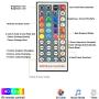 50FEET LED Music Strip Lights, Hedynshine Color Changing 450pcs RGB Strip Lights,40 Key IR Remote Control, SYNC to Music Strip Lights
