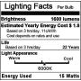 E26 LED Bulbs, 15W E26/E27 Corn LED Light Bulbs, 120W Equivalent LED Corn Light 1600lm, Daylight White 6000K, Non-Dimmable, for Kitchens, Dining Rooms or Indoor Lamp and Many Area, Pack of 2