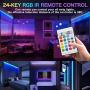 Led Strip Lights 6.6ft USB Powered Strip Light Sync to Music Color Changing Flexible Tape Lights with Remote for Home Bar Decoration