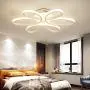 ZipLighting Modern LED Ceiling Light Dimmable Ceiling Lighting with Remote Round Ceiling Light Fixture Ceiling Lamp Flower Shape for Dinning Room Bedroom Kitchen Hallway 80W Decorative Lamp