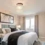 TICOZE Chandelier Ceiling Light Fixture Mini Flush Mount Modern Lighting Beads Shade for Dining Room, Bedroom, Closet, Entryway, Foyer, Hallway, H11.02x W8.66, E12 Bulb Included